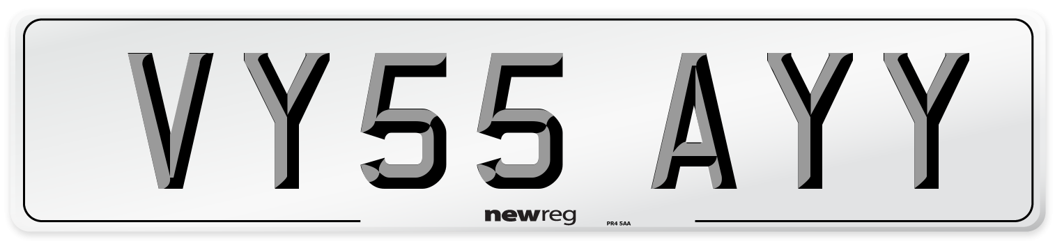 VY55 AYY Number Plate from New Reg